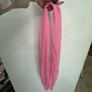 Pink Striped Women's Scarf